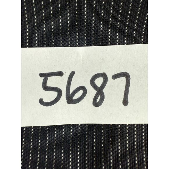 Ann Taylor Women's Margo Dress Pants Black White Pinstripe Virgin Wool Size 10 - Picture 12 of 12